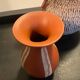 Series of 3 vintage chiseled terracotta vases