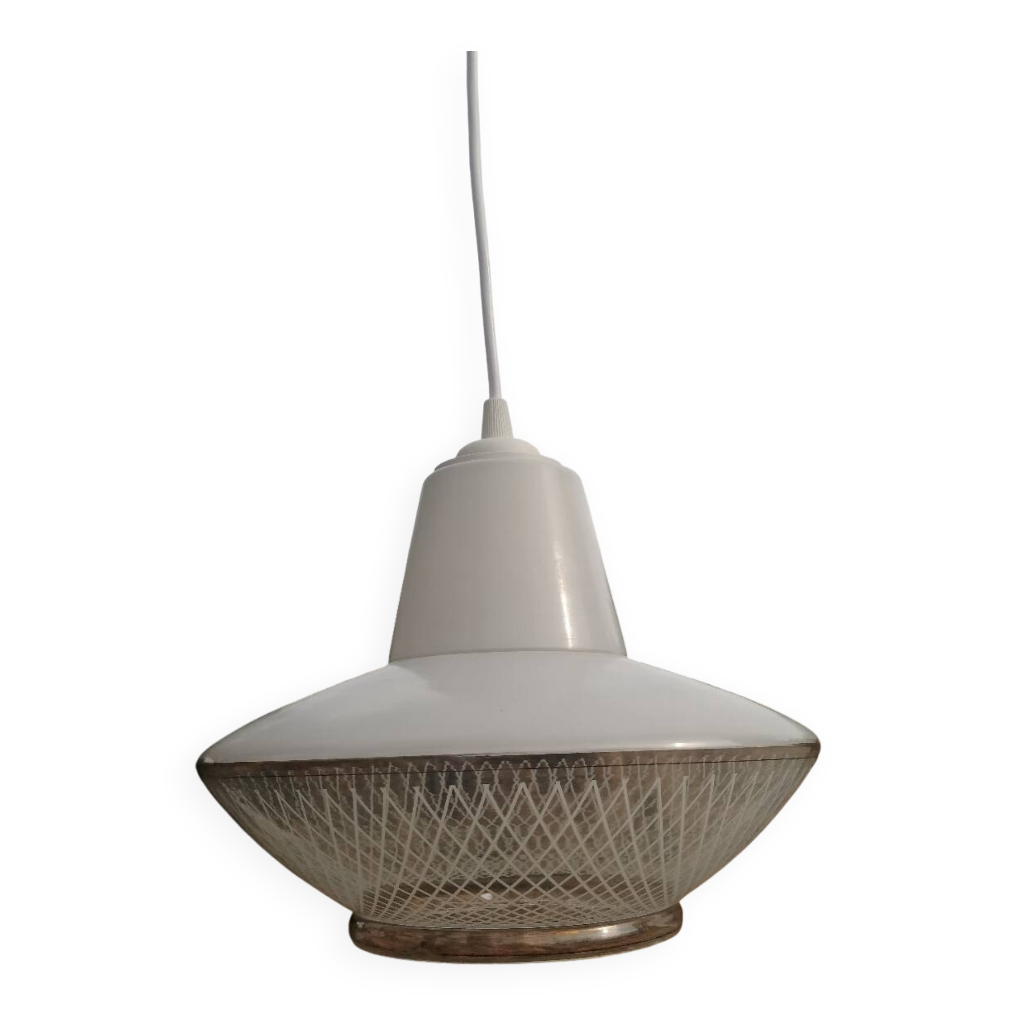 Suspension vintage soucoupe UFO style space age