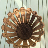 Trois cache pots vintage en bambou