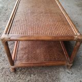 rattan coffee table