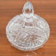 Bohemian cut glass jar 1960s