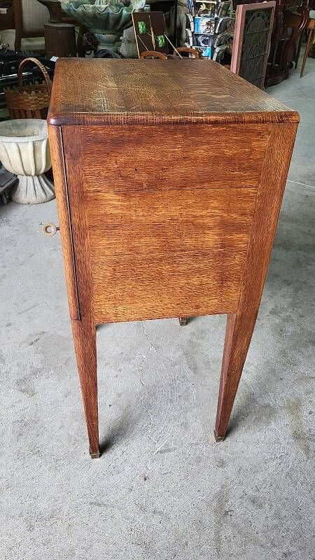 Meuble menagere art deco en chene