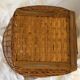 Wicker basket with lid