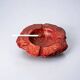 Red faux alabaster ashtray by Romano Bianchi, Italy, 1970s