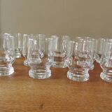 Set of 14 vintage 70s glasses
