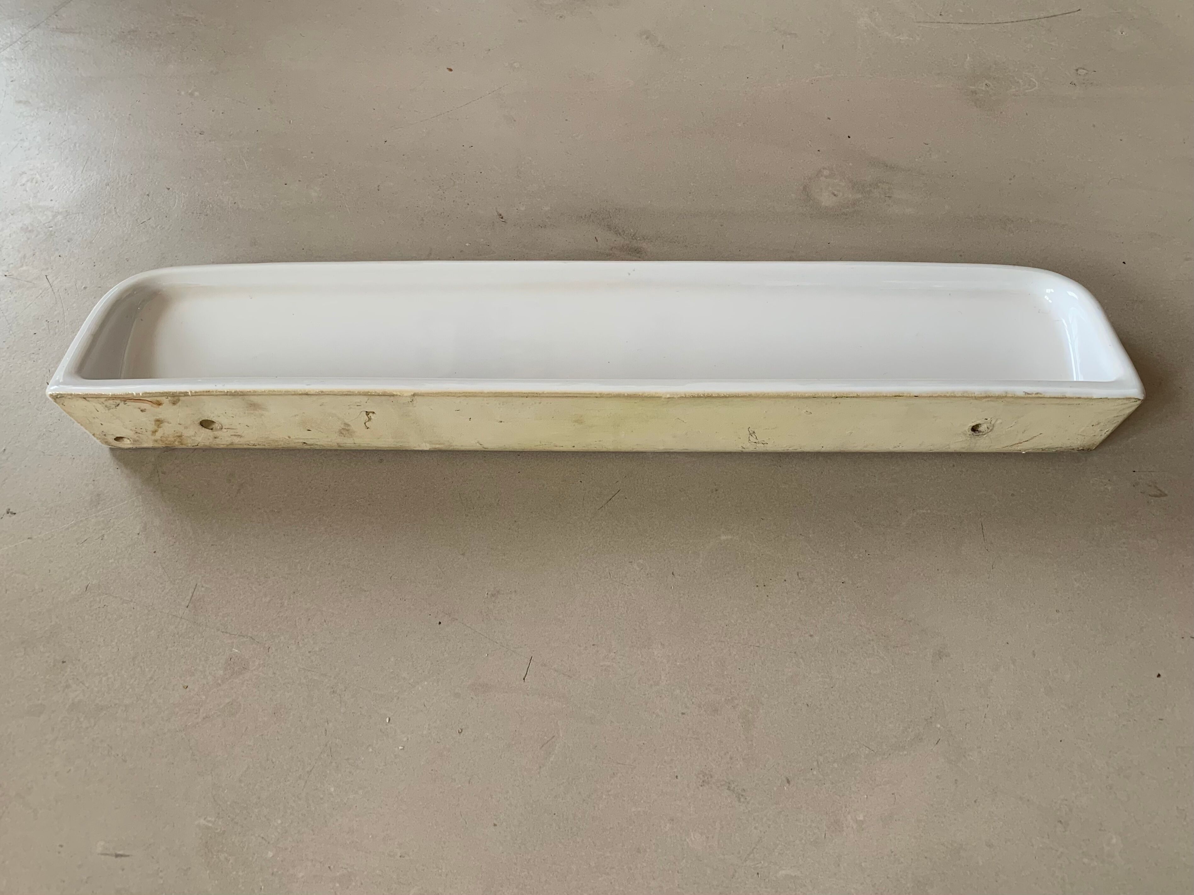 Antique bathroom shelf