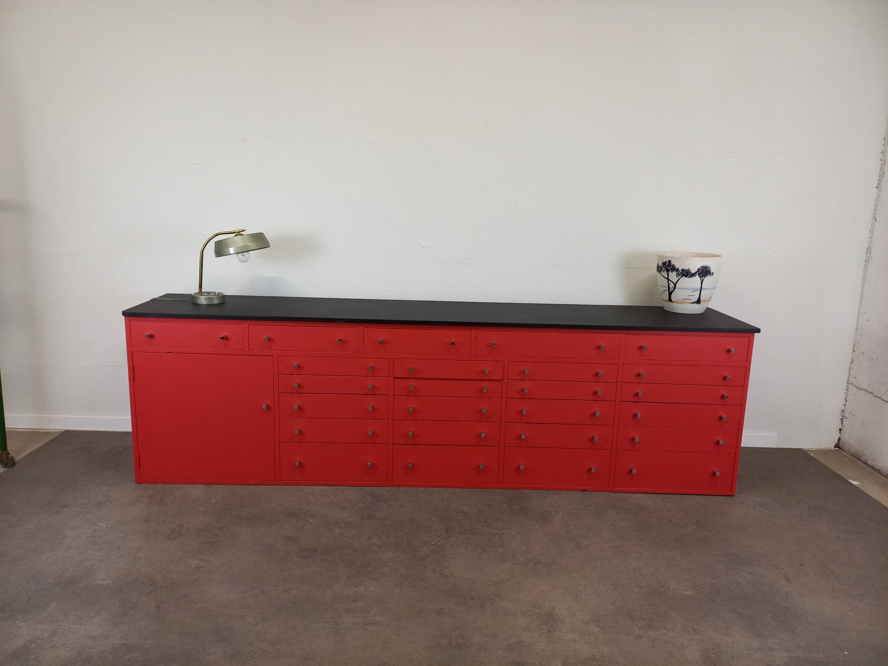 Optician's drawer unit