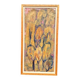 Large Swedish Oil on Panel – "Green Composition" – Signed – Vintage and Recently Framed – 77 × 41 cm (30.3 in × 16.1 in)
