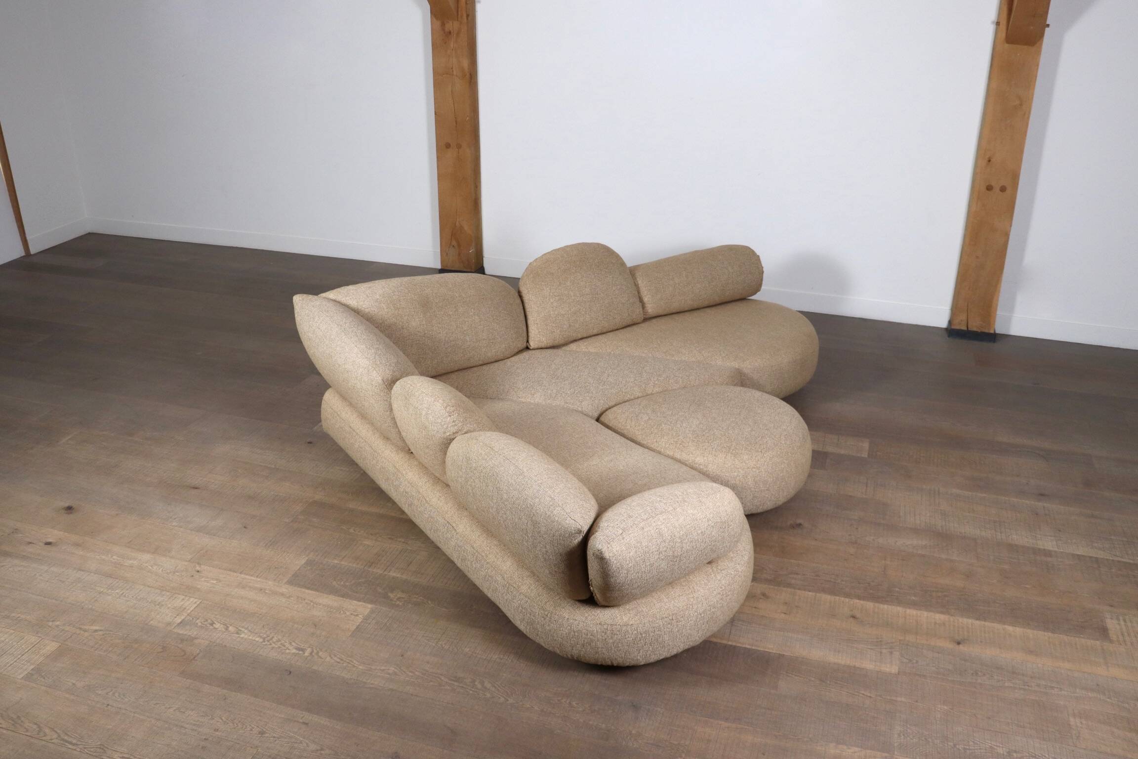 Sculptural Corner Sofa By Wiener Werkstätte, Austria 1970s