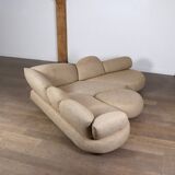 Sculptural Corner Sofa By Wiener Werkstätte, Austria 1970s