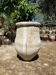 Ancient terracotta pottery jar