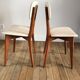 Pair of scandinavian chairs in skaï 50s