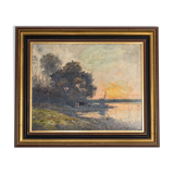 Oil on canvas 19th century