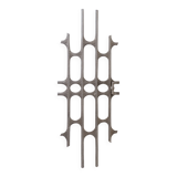 Brutalist cast aluminum door panel in the style of Paul Evans, 1960s