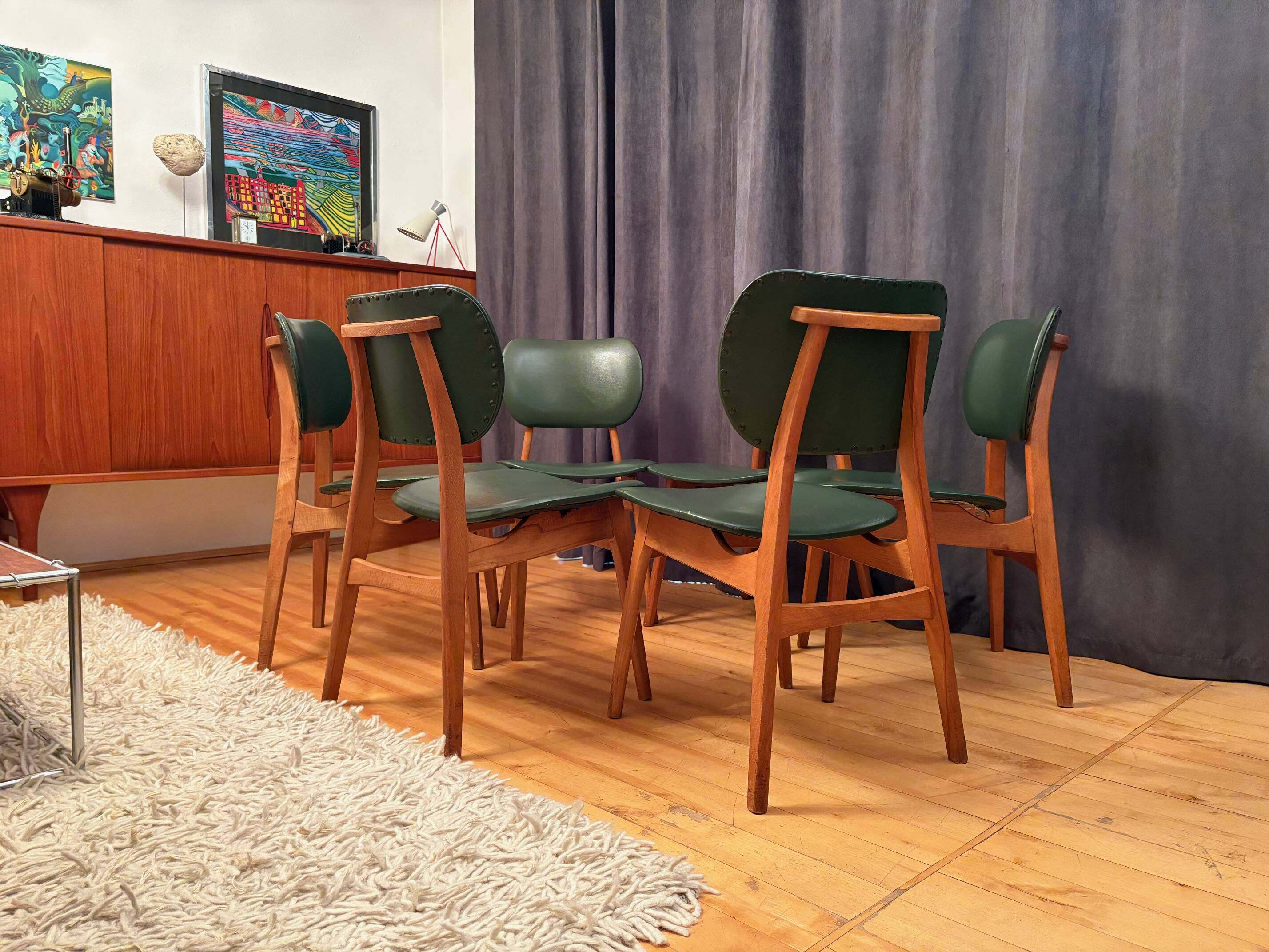 Set of six chairs, 1960s