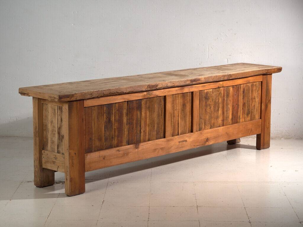 Old carved pine wood buffet – Gansu, around 1900