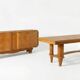 Table à manger française Art Déco en sycomore, style d'André Arbus, c. 1940