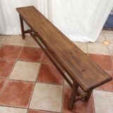 Vintage handmade wooden bench dimension: width -160 cm— height -37cm- depth -27cm-