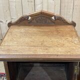 English bedside table in blond mahogany early 20th century - L=45.5cm H=85cm D=37.5cm