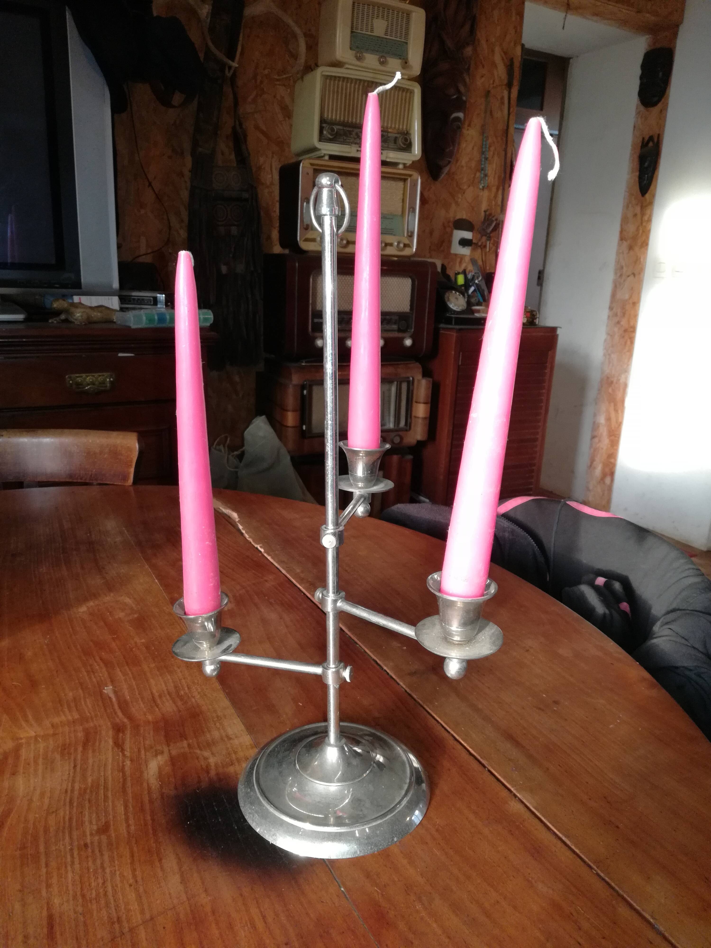 Bougeoir réglable années 50