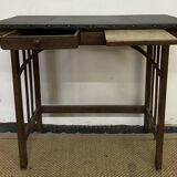 Small vintage wooden desk / console table