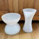 Anne Nilsson for Ikea white glass diabolo vase