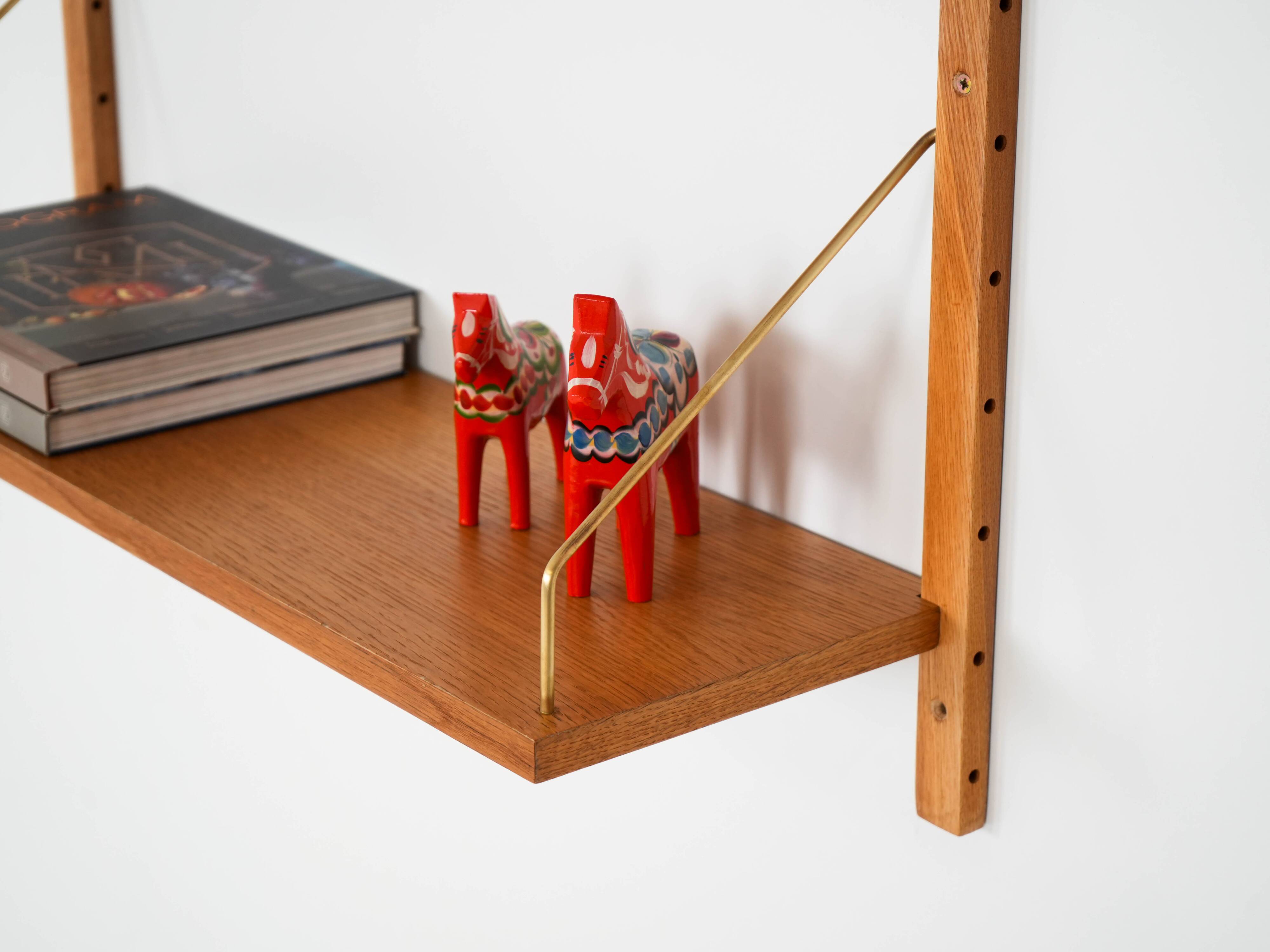 Oak shelving unit, Danish design, 1960s, manufactured in Denmark