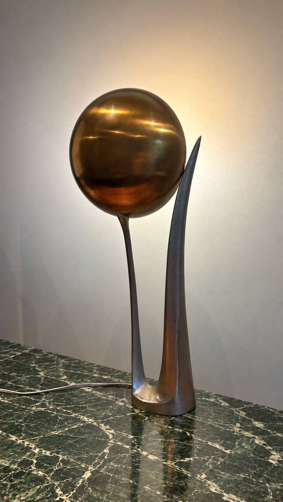 Rare "Moon" lamp – Jacques Charles for Maison Charles – circa 1970