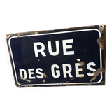 Plaque émaillée de rue