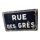 Plaque émaillée de rue