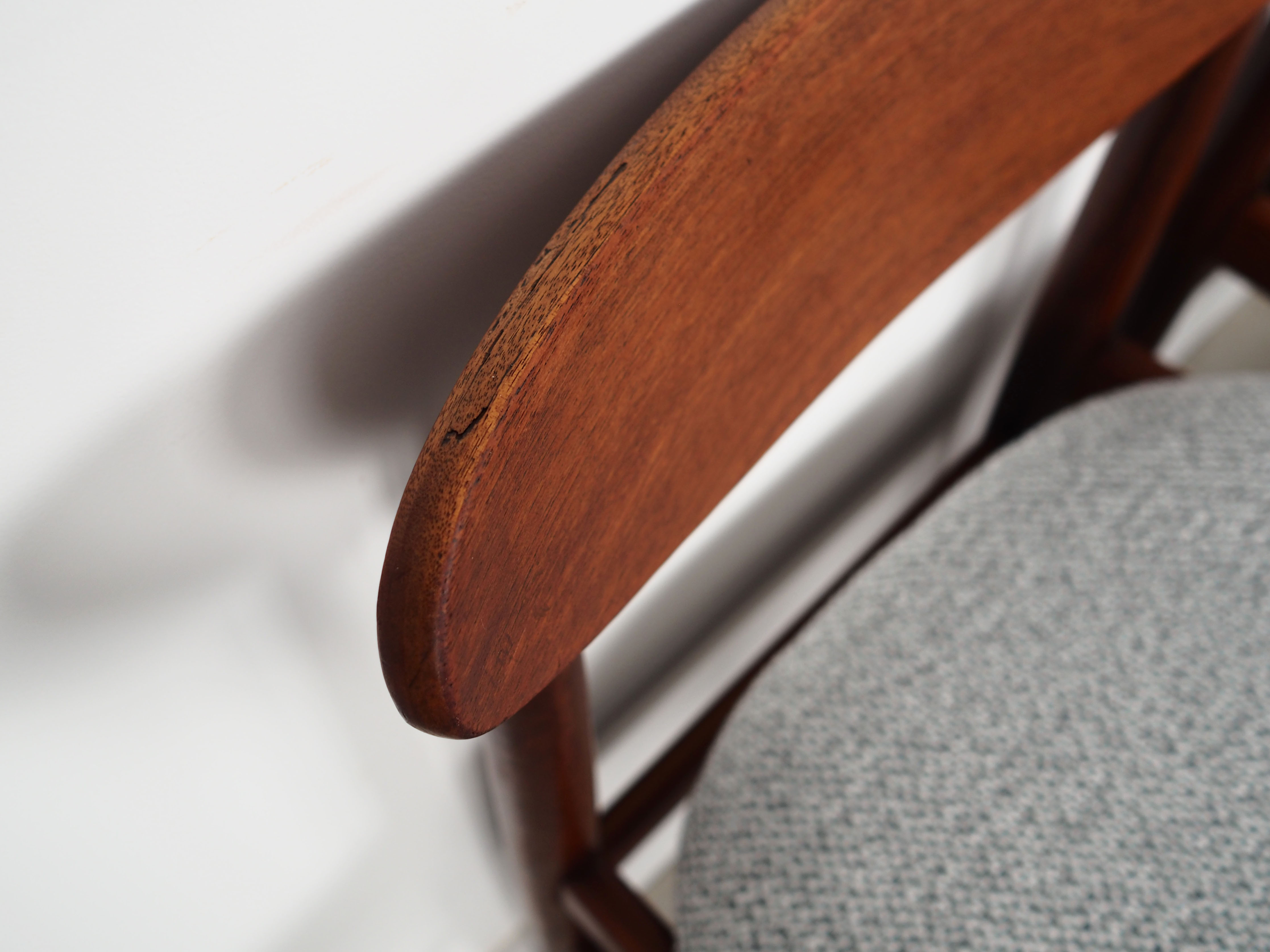 Set of three teak chairs, danish design, 1970s