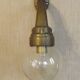Old French Heavy Cast Bronze Marine Nautical Wall Light Glass Ball Shade 5101