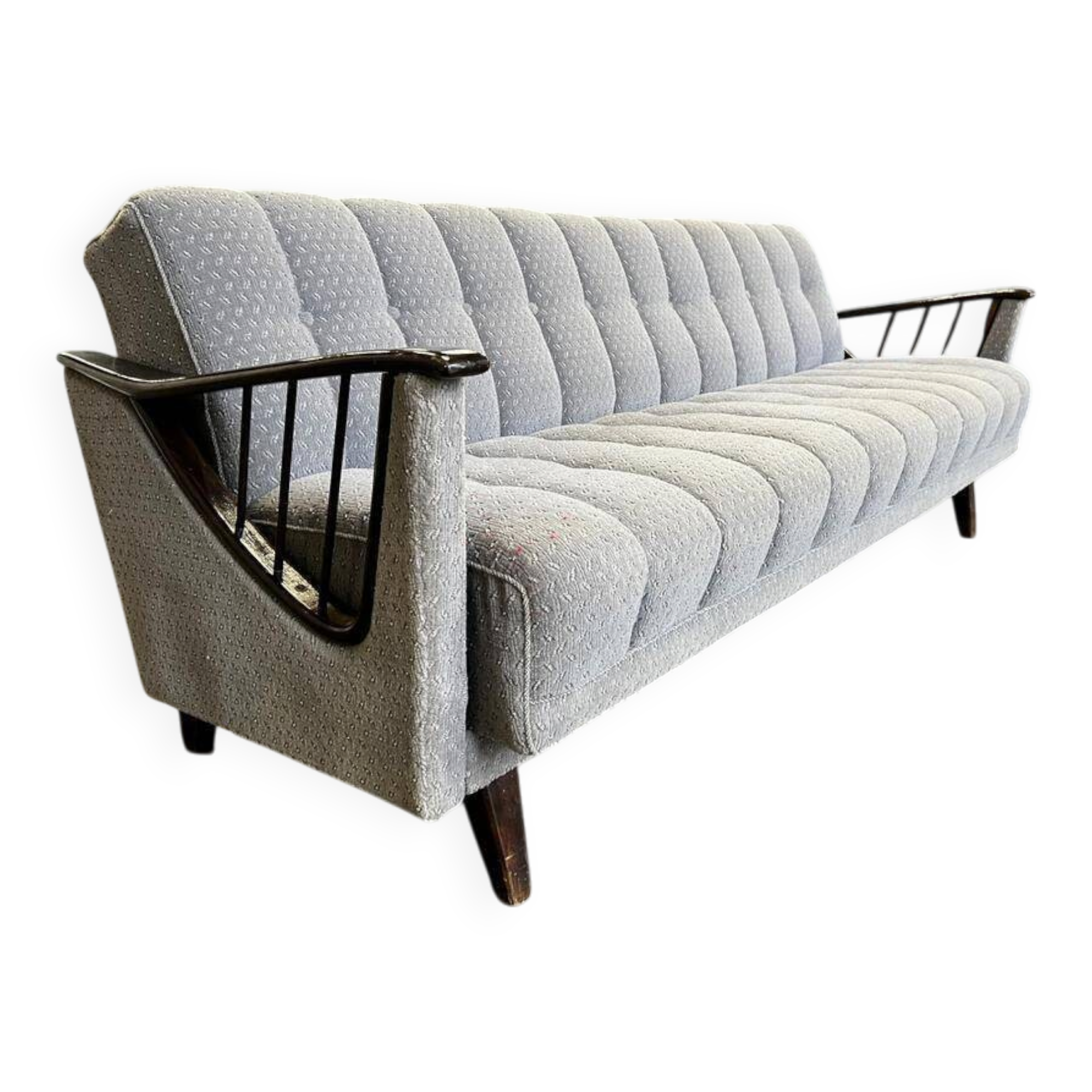 Grey vintage sofa / sofa / bed