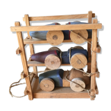 Three old wooden cars