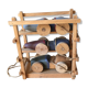Three old wooden cars