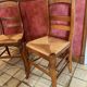2 chaises paillées