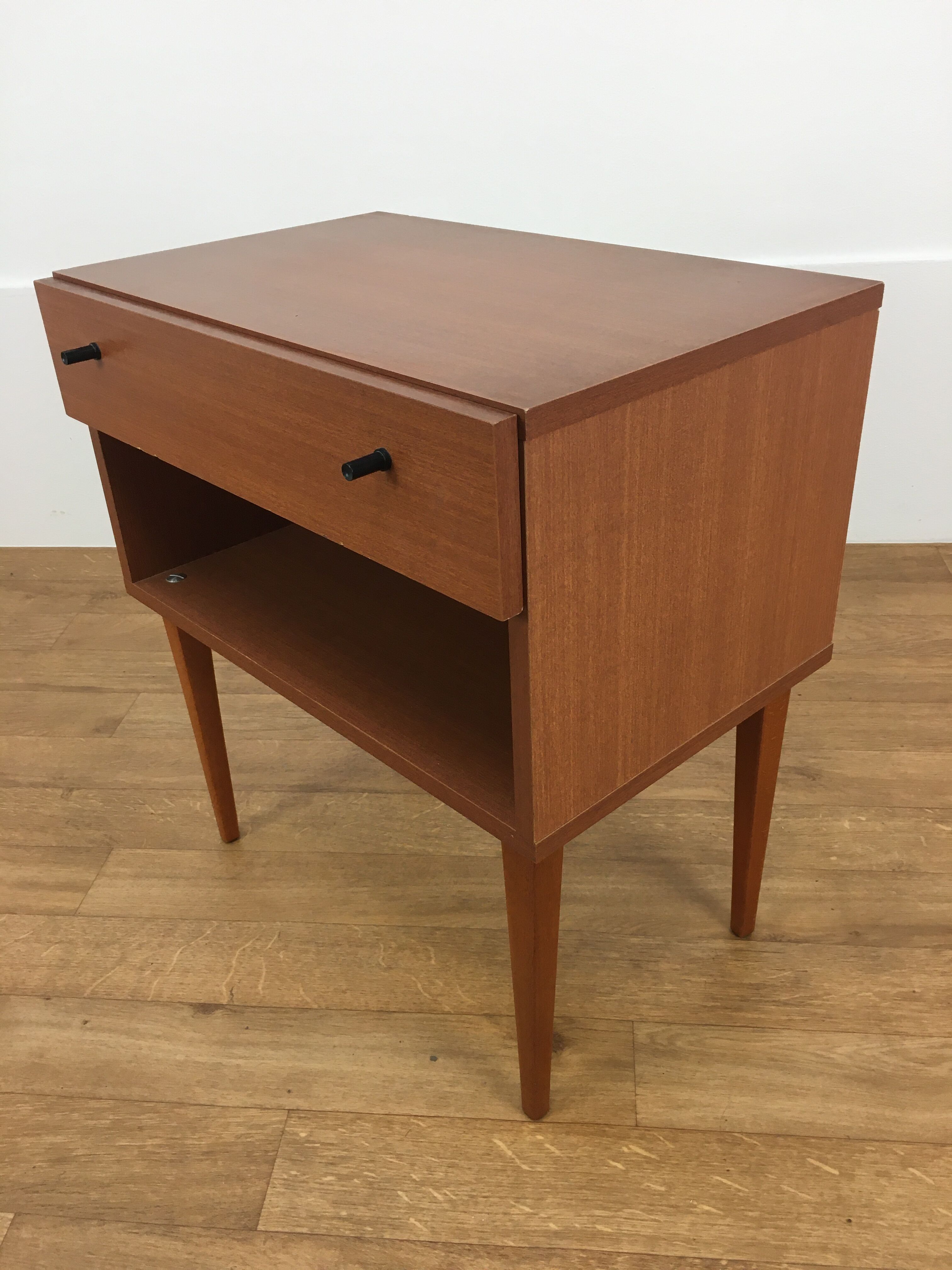 Scandinavian bedside 1 vintage drawer