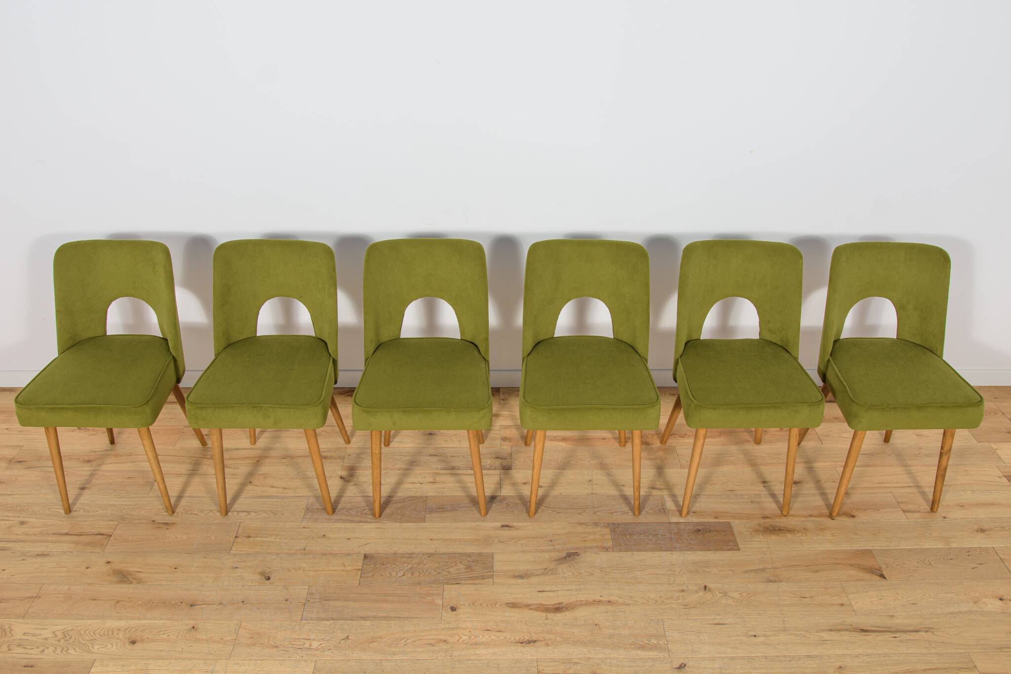Shell Chairs from Bydgoszcz Furniture Factory, Poland, 1960s, Set of 6