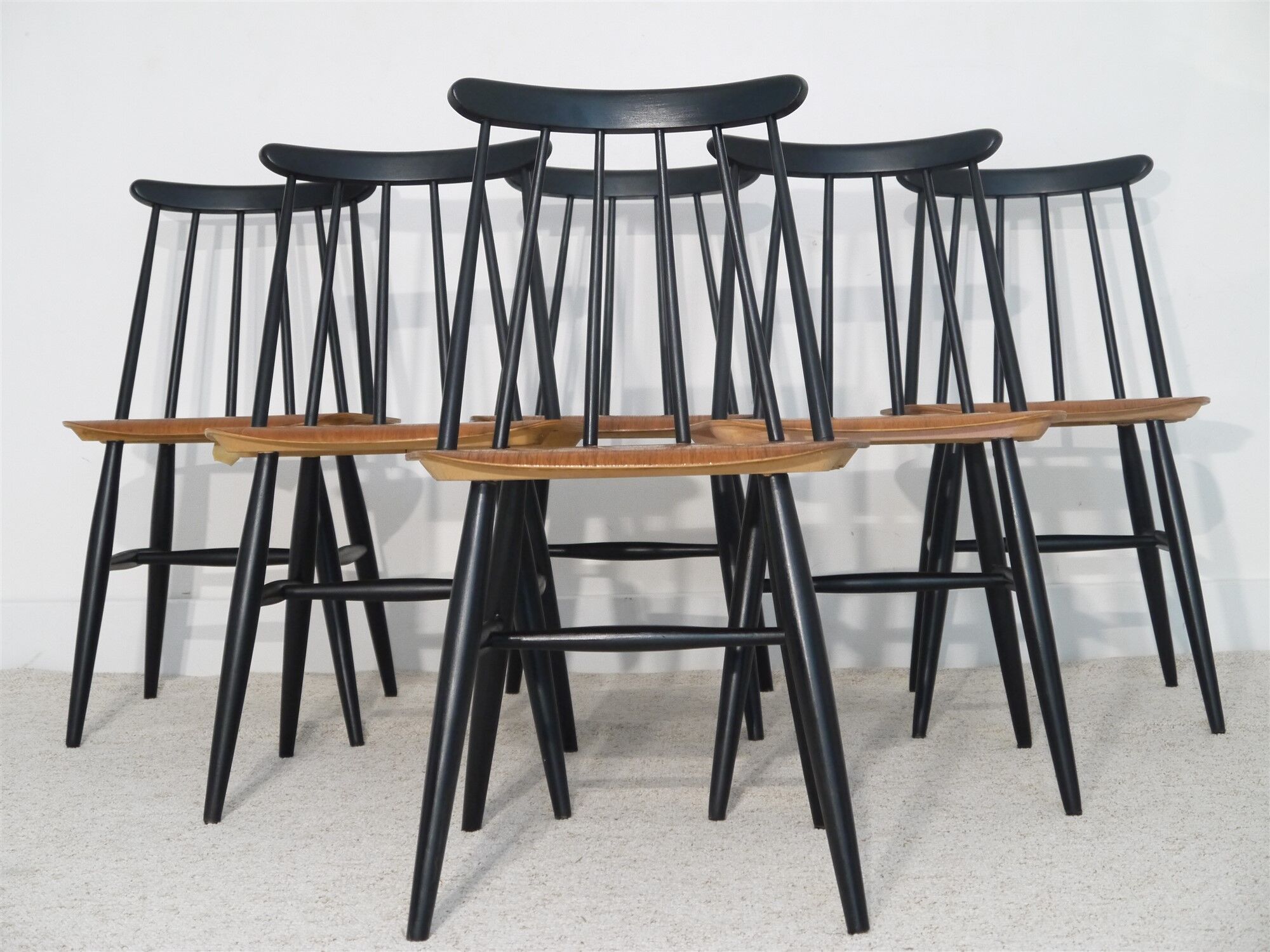 Set of Fanett chairs Scandinavian design by Ilmari Tapiovaara