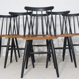 Set of Fanett chairs Scandinavian design by Ilmari Tapiovaara
