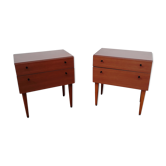 2 vintage 1960 bedside table