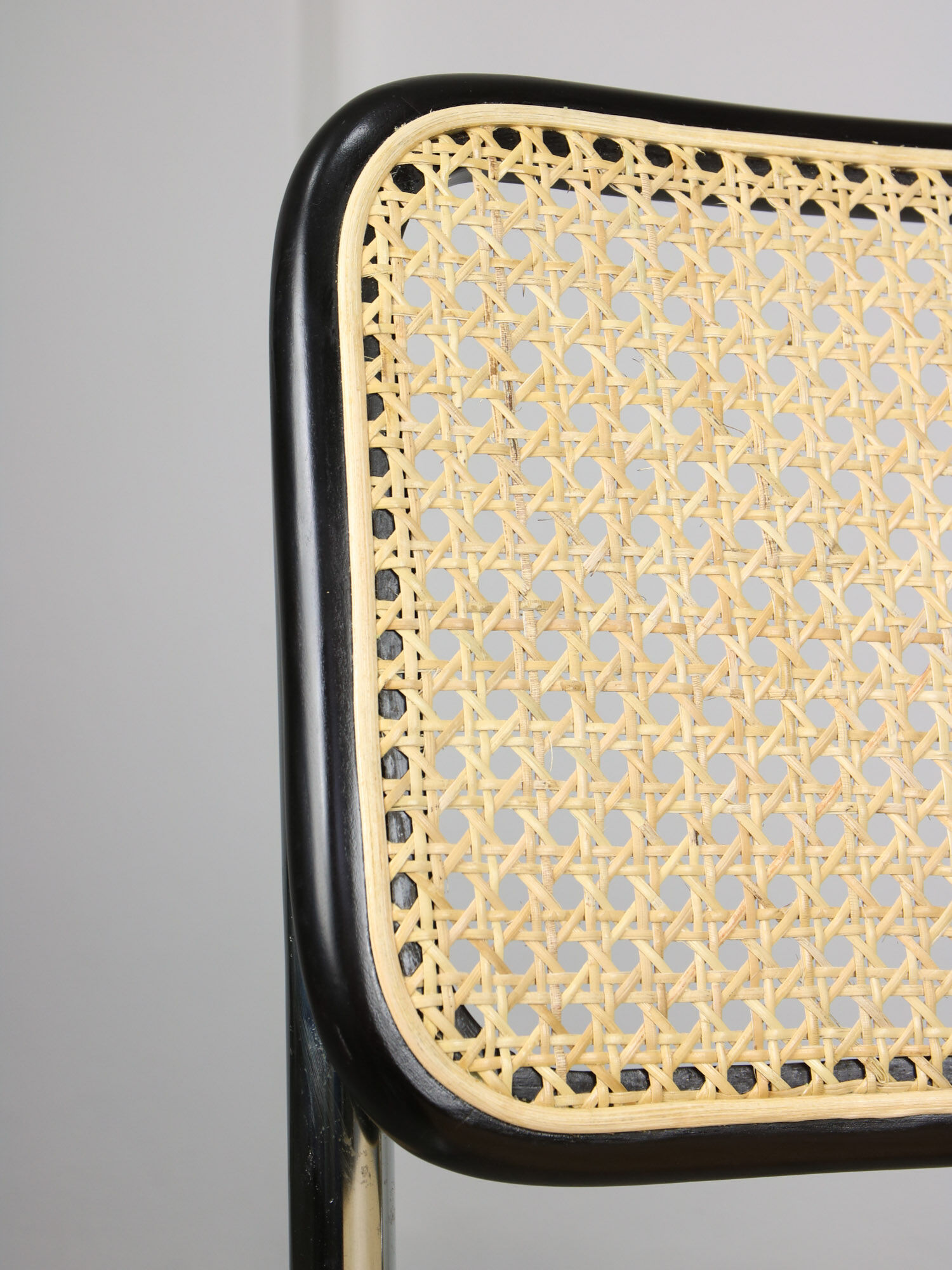 Vintage black B32 Cesca chair by Marcel Breuer, 80s