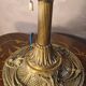 antique solid bronze lamp 51x33x6kg glass paste 1920