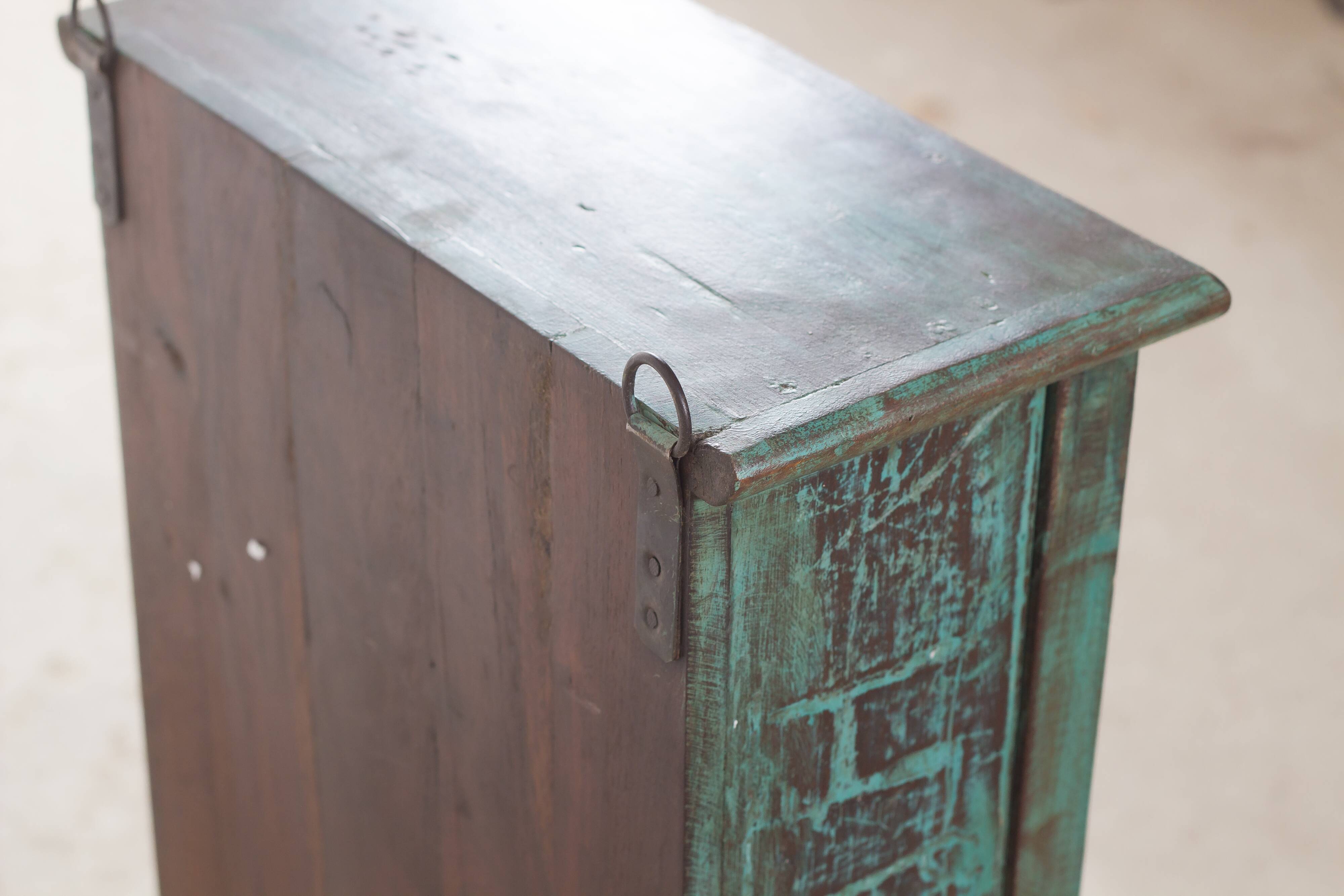 Vintage wooden wall shelf