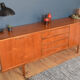 Restored Long Teak Mcintosh Dunbar Retro Sideboard Cabinet