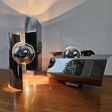 Vintage chrome wall lights - 70'S design