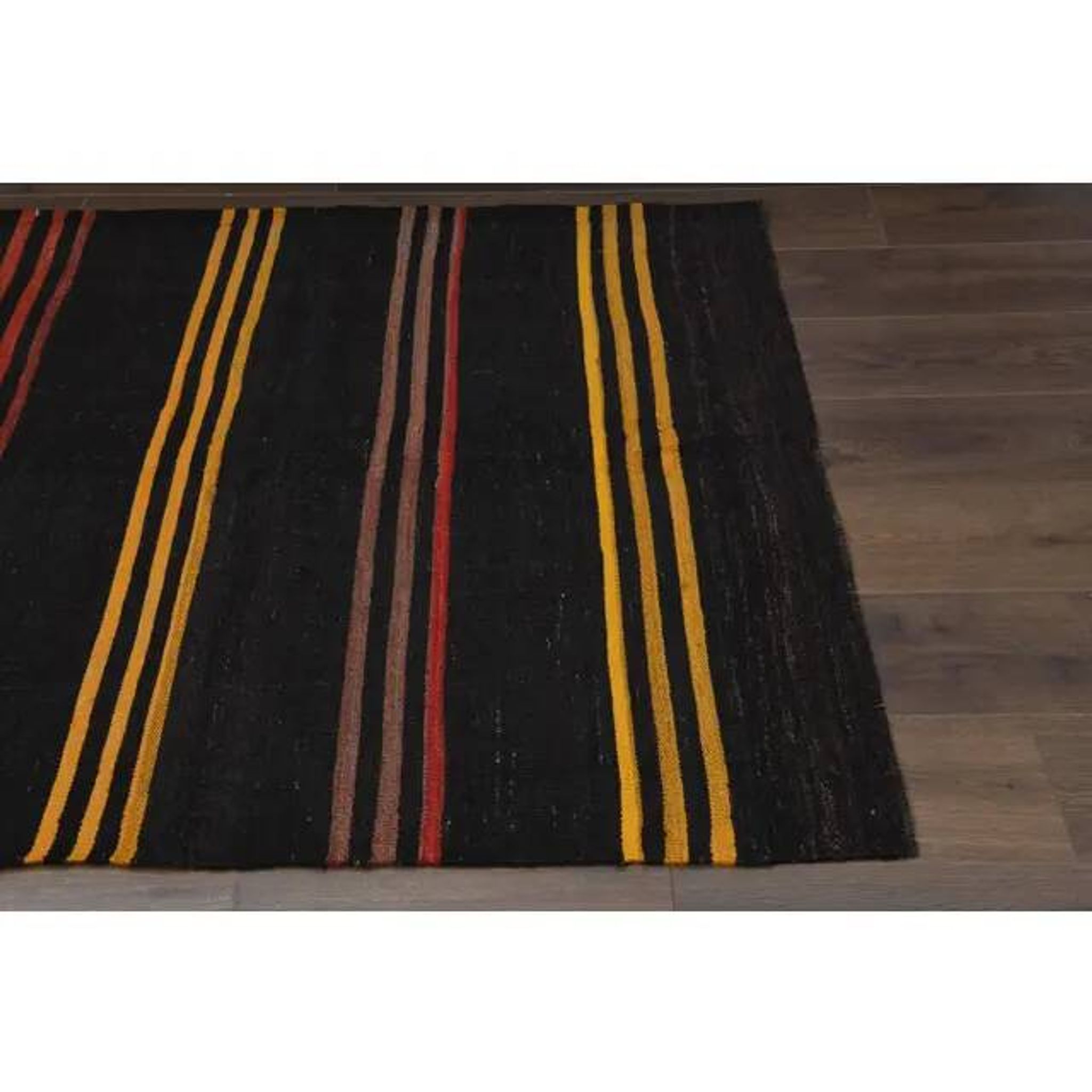 Vintage Turkish Oushak Handmade Wool Cotton Brown Area Rug 128x146