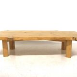 Scandinavian elm coffee table, Sweden, 1970