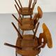 6 vintage 60s bistro-look dining chairs