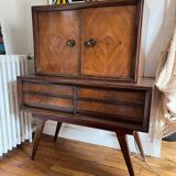 Brazil. Bar cabinet in caviuna and rosewood